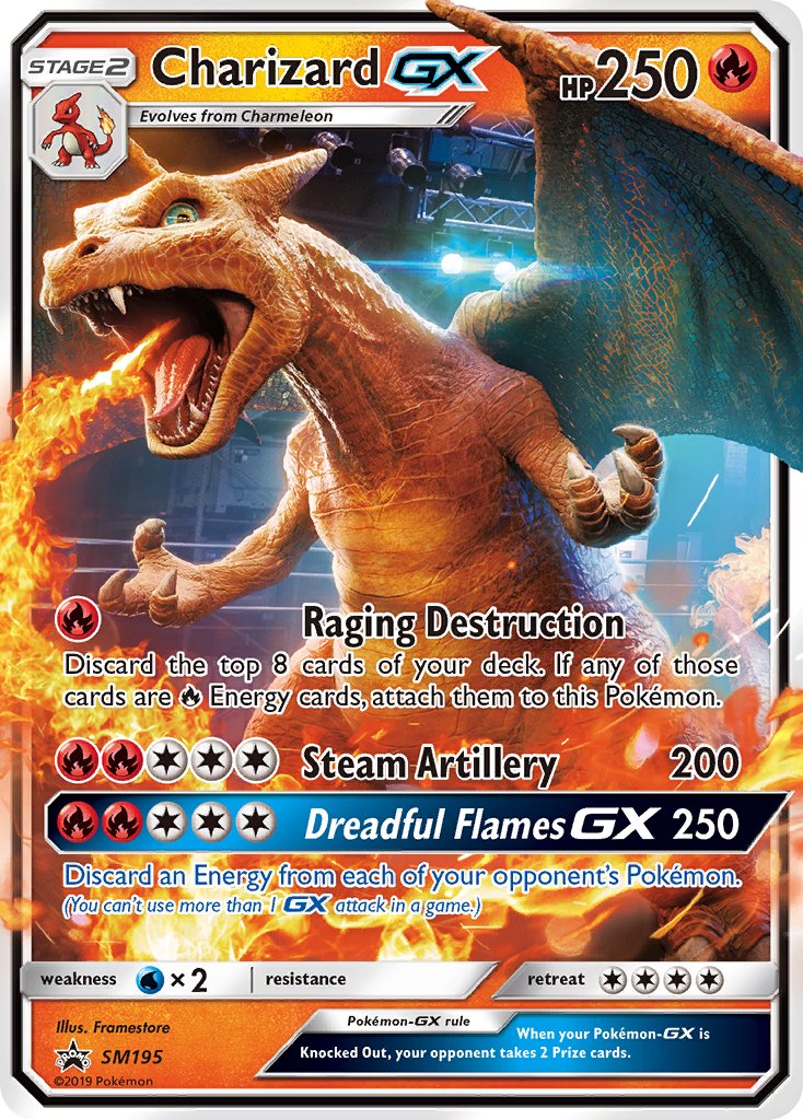 Charizard GX (SM195) [Sun & Moon: Black Star Promos] | RetroPlay Games