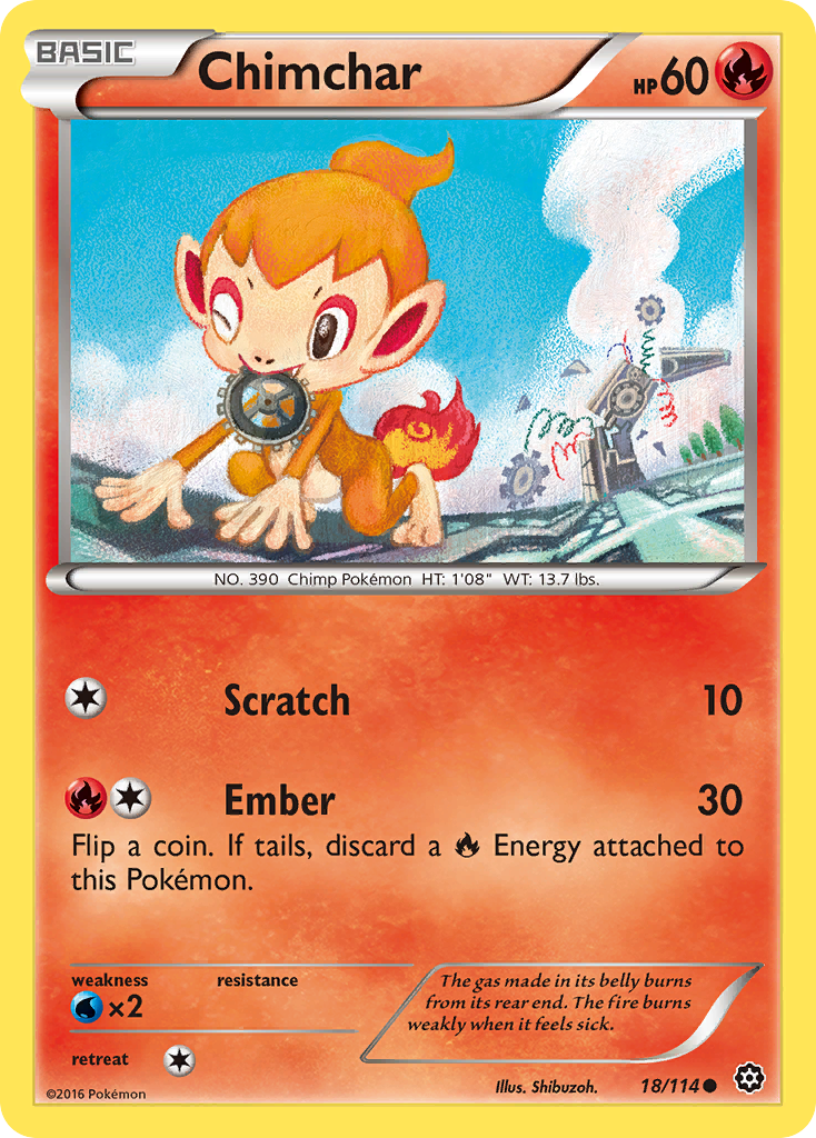 Chimchar (18/114) [XY: Steam Siege] | RetroPlay Games