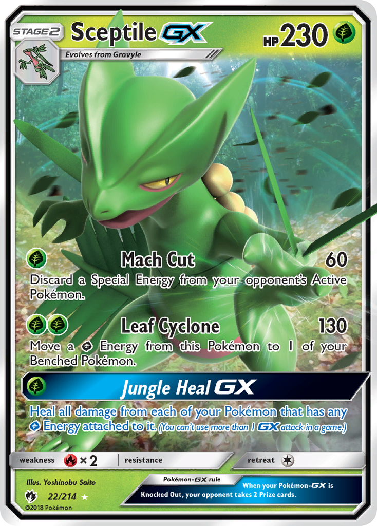 Sceptile GX (22/214) [Sun & Moon: Lost Thunder] | RetroPlay Games