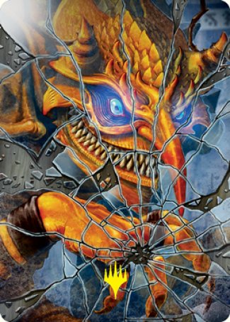 Reflection of Kiki-Jiki Art Card (Gold-Stamped Signature) [Kamigawa: Neon Dynasty Art Series] | RetroPlay Games