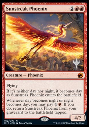 Sunstreak Phoenix (Promo Pack) [Innistrad: Midnight Hunt Promos] | RetroPlay Games