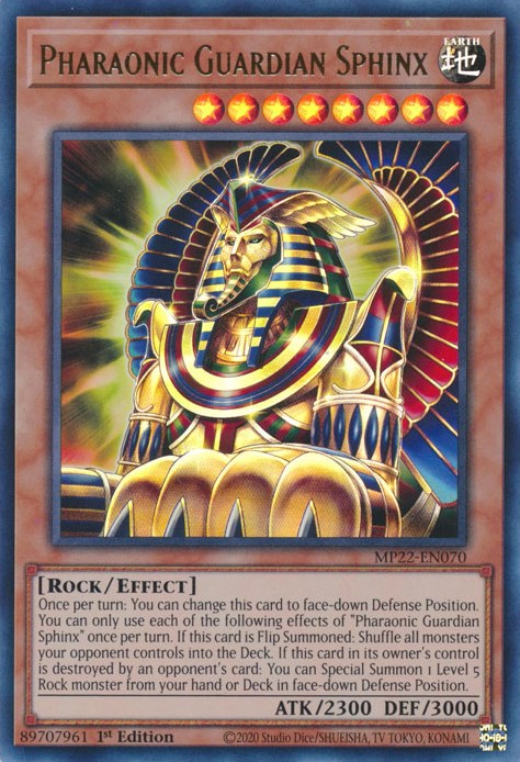 Pharaonic Guardian Sphinx [MP22-EN070] Ultra Rare | RetroPlay Games