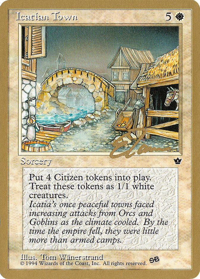 Icatian Town (Eric Tam) (SB) [Pro Tour Collector Set] | RetroPlay Games