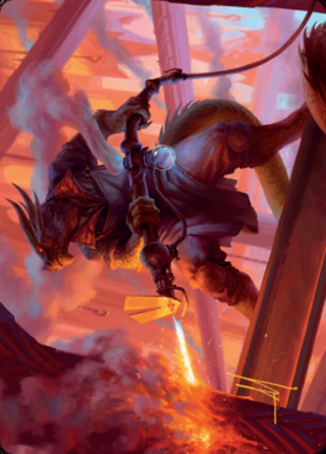 Plasma Jockey Art Card (Gold-Stamped Signature) [Streets of New Capenna Art Series] | RetroPlay Games