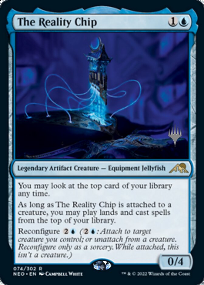 The Reality Chip (Promo Pack) [Kamigawa: Neon Dynasty Promos] | RetroPlay Games