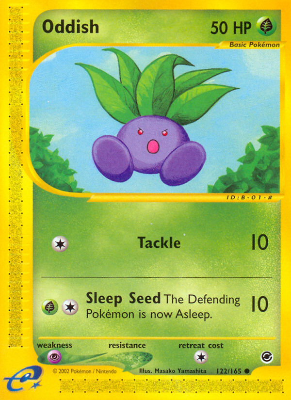 Oddish (122/165) [Expedition: Base Set] | RetroPlay Games