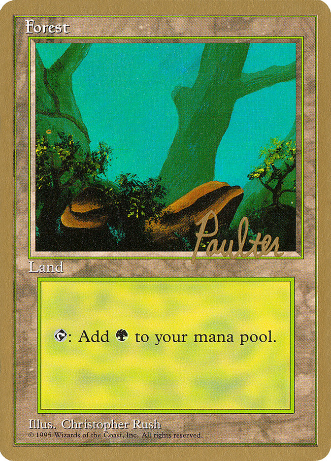 Forest (pp378) (Preston Poulter) [Pro Tour Collector Set] | RetroPlay Games