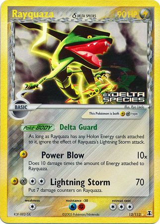 Rayquaza (13/113) (Delta Species) (Stamped) [EX: Delta Species] | RetroPlay Games