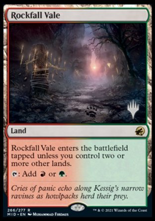 Rockfall Vale (Promo Pack) [Innistrad: Midnight Hunt Promos] | RetroPlay Games