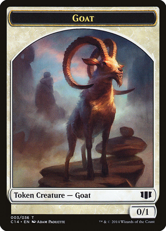 Goblin // Goat Double-sided Token [Commander 2014 Tokens] | RetroPlay Games