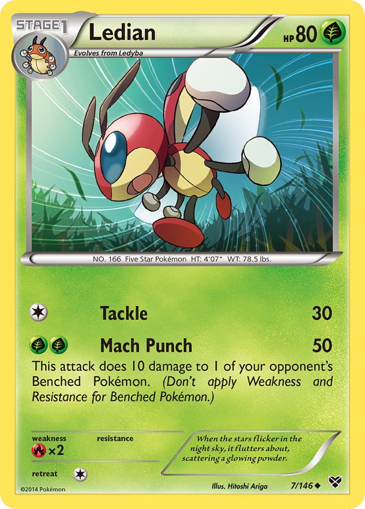 Ledian (7/146) [XY: Base Set] | RetroPlay Games