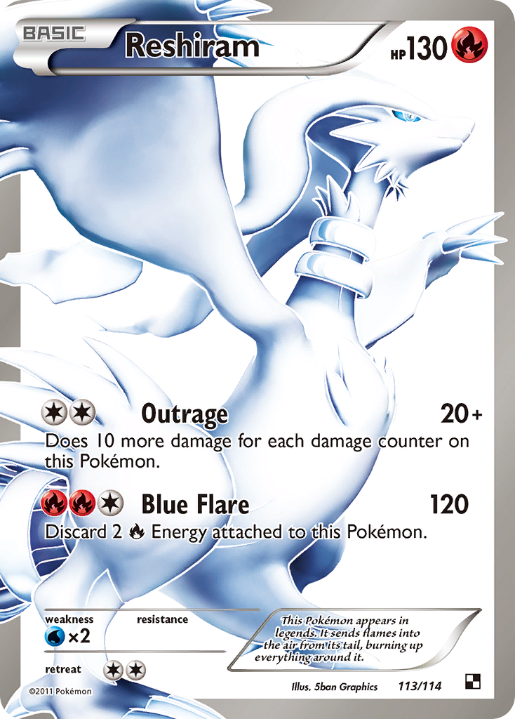 Reshiram (113/114) [Black & White: Base Set] | RetroPlay Games