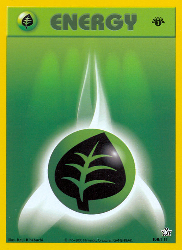 Grass Energy (108/111) [Neo Genesis 1st Edition] | RetroPlay Games