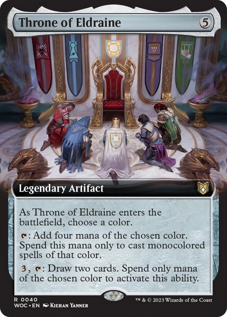 Throne of Eldraine (Extended Art) [Wilds of Eldraine Commander] | RetroPlay Games