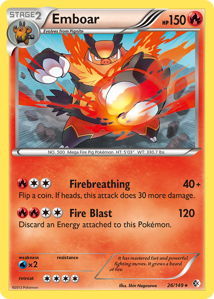 Emboar (26/149) [Black & White: Boundaries Crossed] | RetroPlay Games