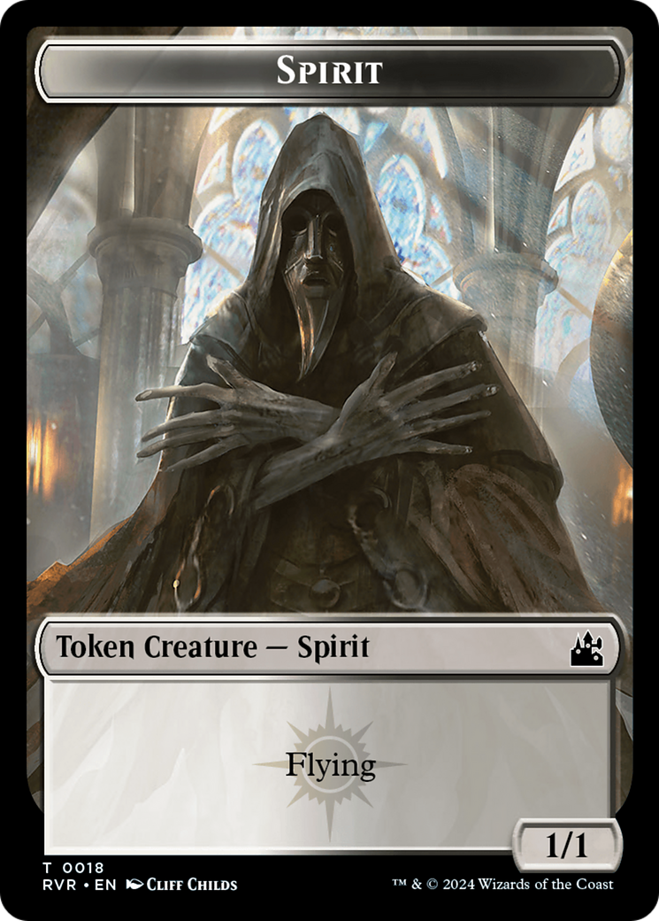 Spirit Token (0018) [Ravnica Remastered Tokens] | RetroPlay Games