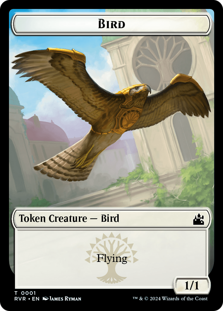 Bird // Zombie Double-Sided Token [Ravnica Remastered Tokens] | RetroPlay Games