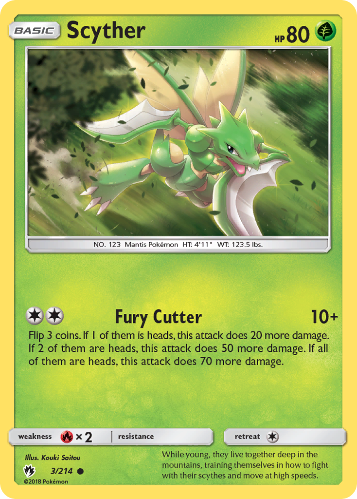 Scyther (3/214) [Sun & Moon: Lost Thunder] | RetroPlay Games