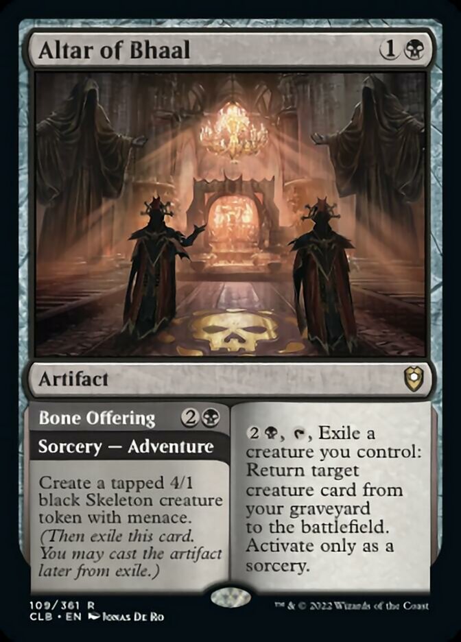 Altar of Bhaal // Bone Offering [Commander Legends: Battle for Baldur's Gate] | RetroPlay Games