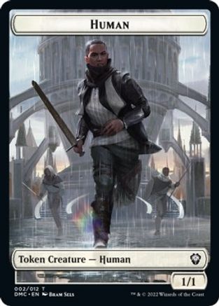 Human // Snake Double-sided Token [Dominaria United Commander Tokens] | RetroPlay Games