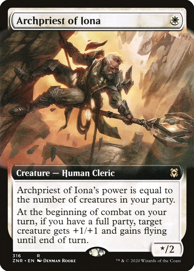 Archpriest of Iona (Extended Art) [Zendikar Rising] | RetroPlay Games