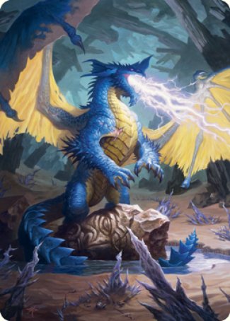 Blue Dragon Art Card [Dungeons & Dragons: Adventures in the Forgotten Realms Art Series] | RetroPlay Games