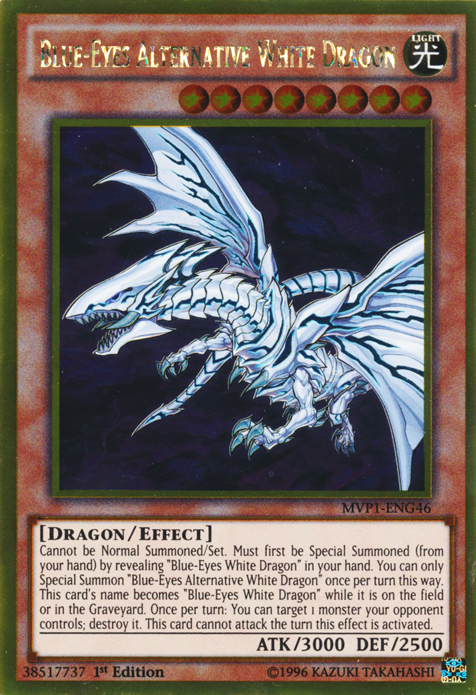 Blue-Eyes Alternative White Dragon [MVP1-ENG46] Gold Rare | RetroPlay Games