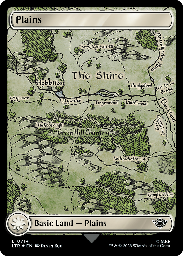 Plains (0714) (Surge Foil) [The Lord of the Rings: Tales of Middle-Earth] | RetroPlay Games