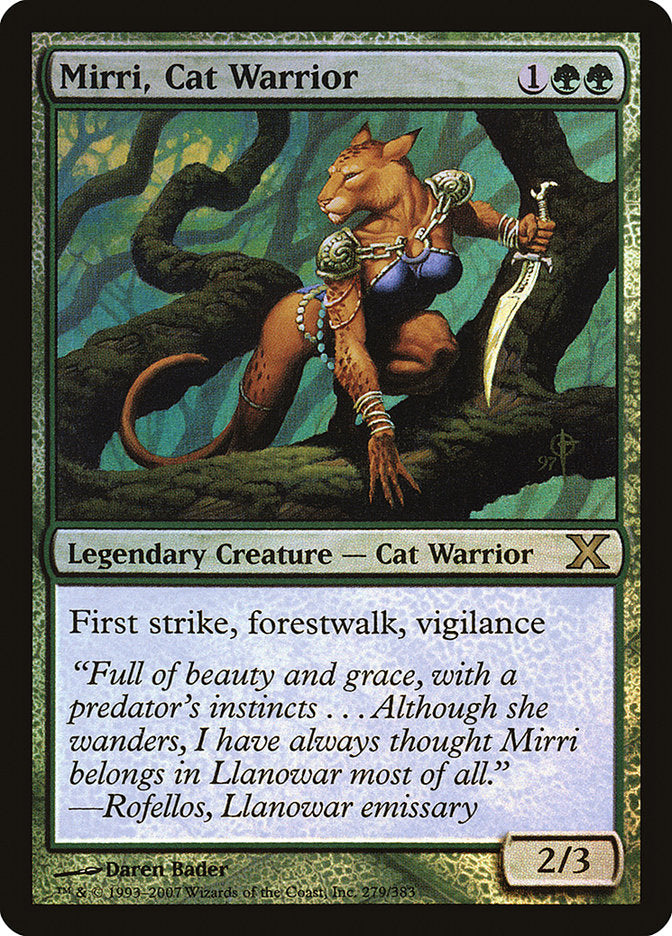 Mirri, Cat Warrior (Premium Foil) [Tenth Edition] | RetroPlay Games