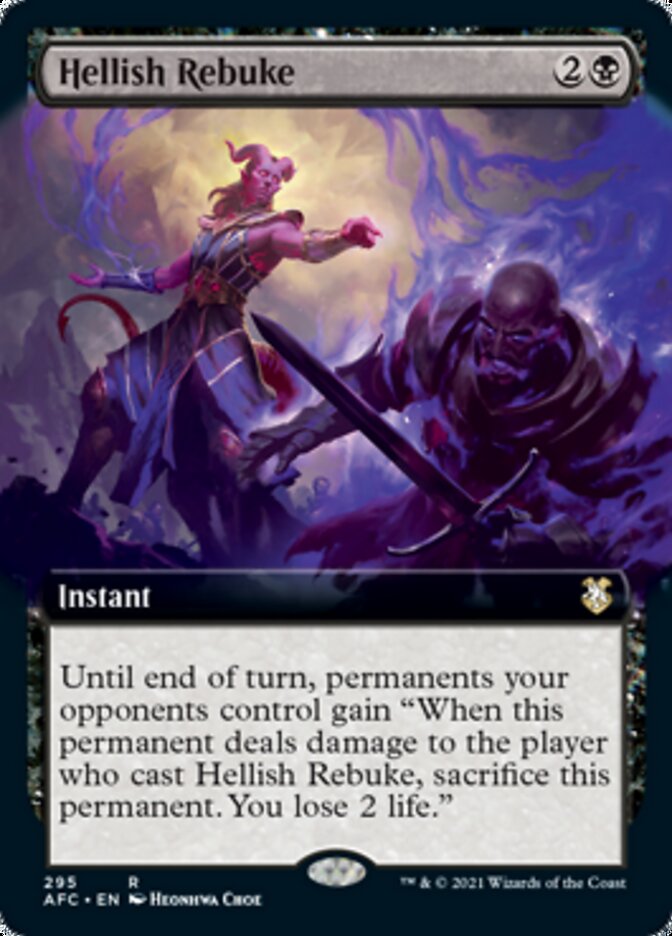 Hellish Rebuke (Extended) [Dungeons & Dragons: Adventures in the Forgotten Realms Commander] | RetroPlay Games