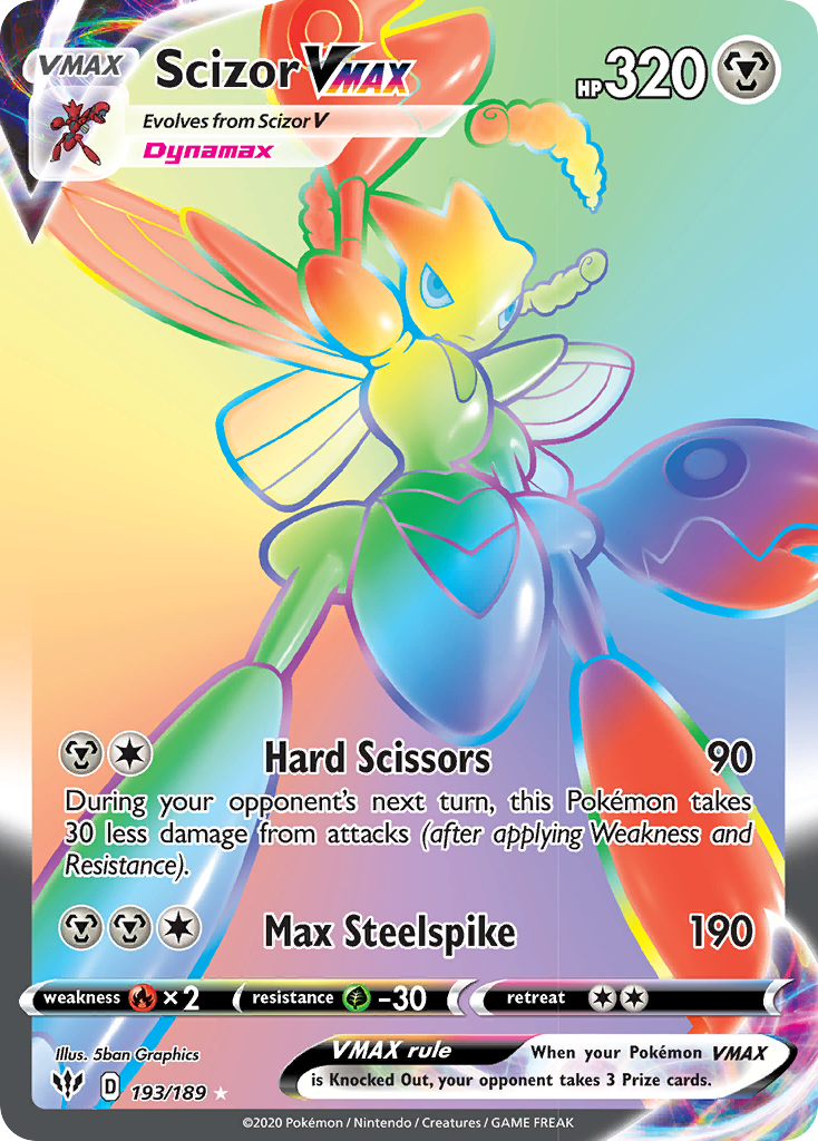 Scizor VMAX (193/189) [Sword & Shield: Darkness Ablaze] | RetroPlay Games