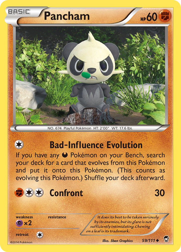 Pancham (59/111) [XY: Furious Fists] | RetroPlay Games