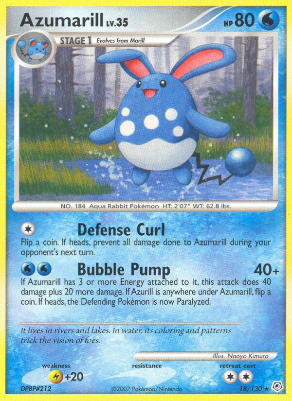 Azumarill (18/130) [Diamond & Pearl: Base Set] | RetroPlay Games