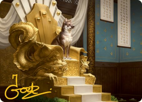 Yoshimaru, Ever Faithful Art Card (Gold-Stamped Signature) [Kamigawa: Neon Dynasty Art Series] | RetroPlay Games