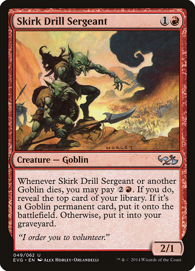 Skirk Drill Sergeant (Elves vs. Goblins) [Duel Decks Anthology] | RetroPlay Games