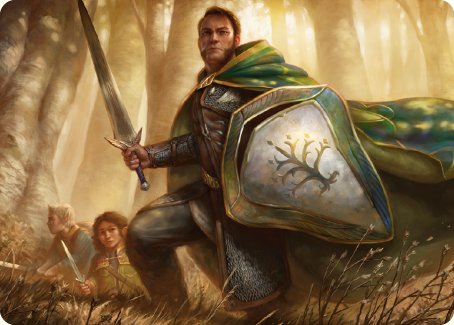 Boromir, Warden of the Tower Art Card [The Lord of the Rings: Tales of Middle-earth Art Series] | RetroPlay Games