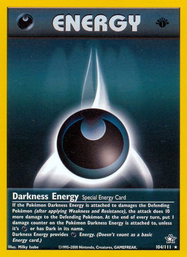 Darkness Energy (104/111) [Neo Genesis 1st Edition] | RetroPlay Games