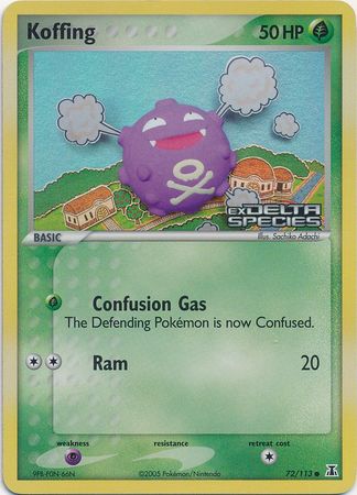 Koffing (72/113) (Stamped) [EX: Delta Species] | RetroPlay Games