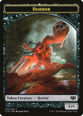 Horror // Zombie (016/036) Double-sided Token [Commander 2014 Tokens] | RetroPlay Games