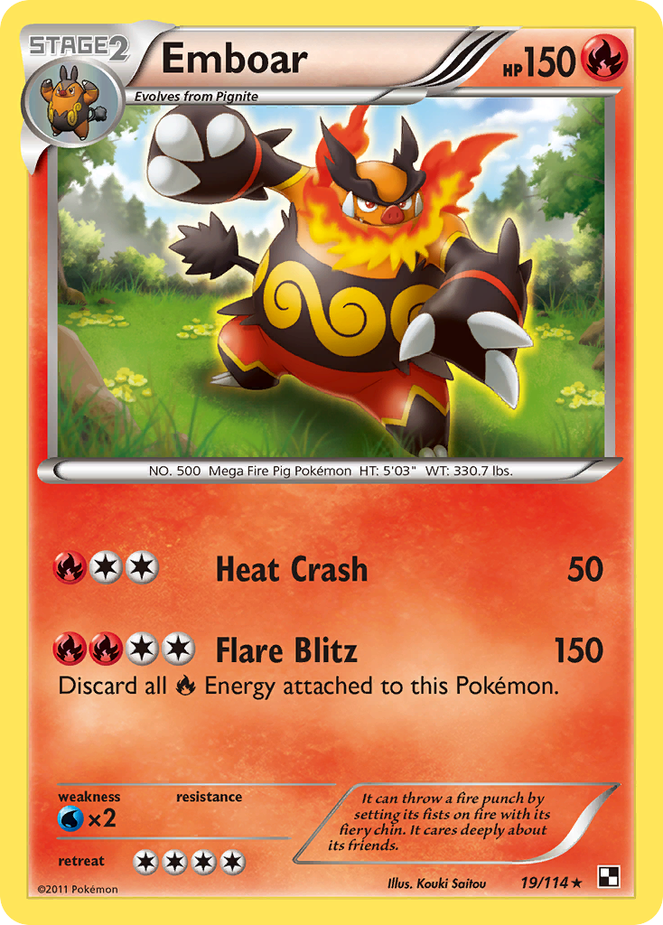 Emboar (19/114) [Black & White: Base Set] | RetroPlay Games