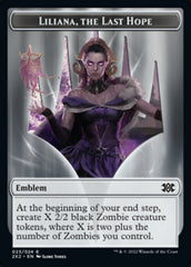 Liliana, the Last Hope Emblem // Spirit Double-sided Token [Double Masters 2022 Tokens] | RetroPlay Games