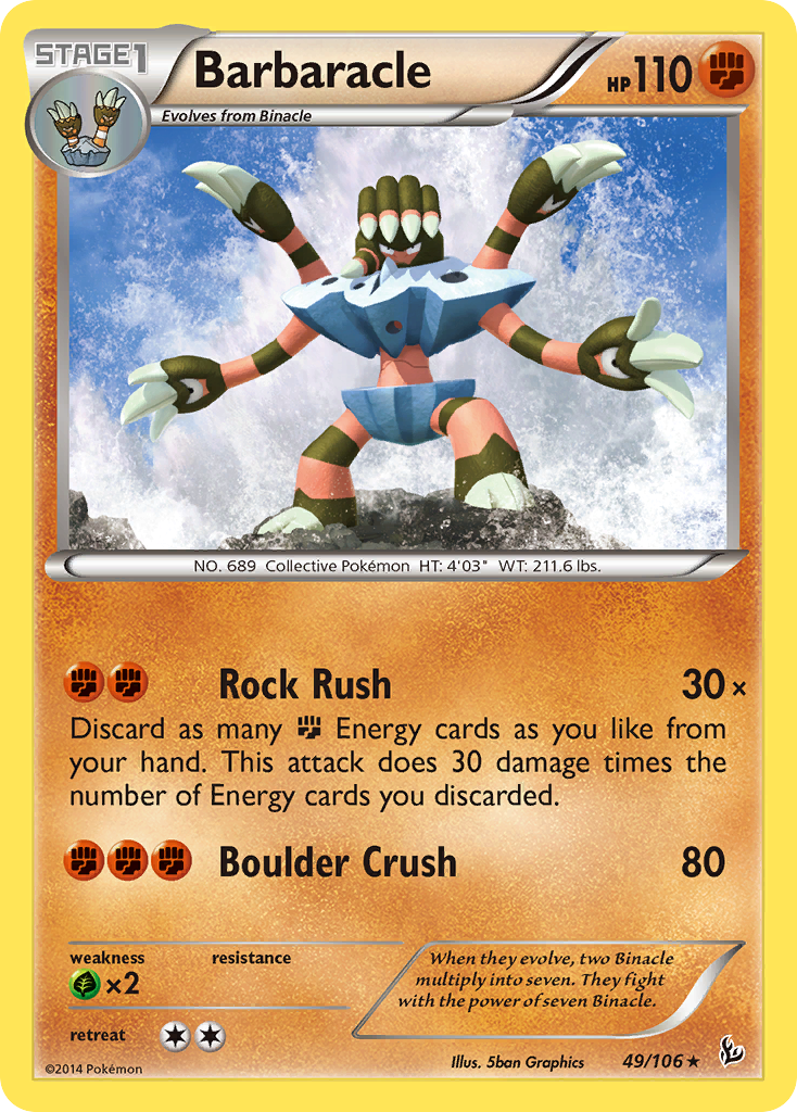 Barbaracle (49/106) [XY: Flashfire] | RetroPlay Games