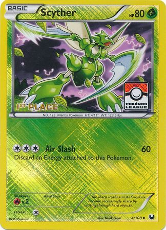 Scyther (4/108) (League Promo 1st Place) [Black & White: Dark Explorers] | RetroPlay Games