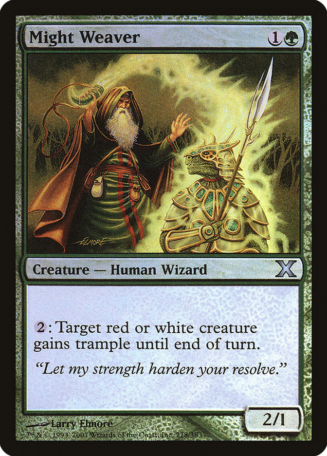Might Weaver (Premium Foil) [Tenth Edition] | RetroPlay Games