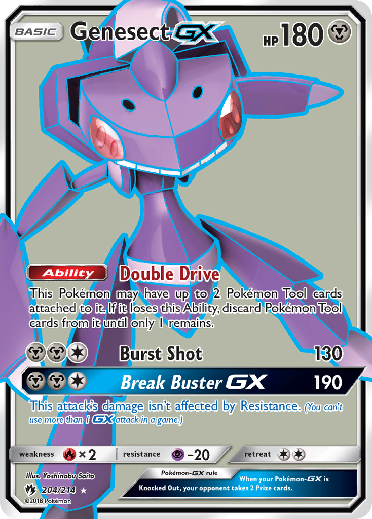 Genesect GX (204/214) [Sun & Moon: Lost Thunder] | RetroPlay Games