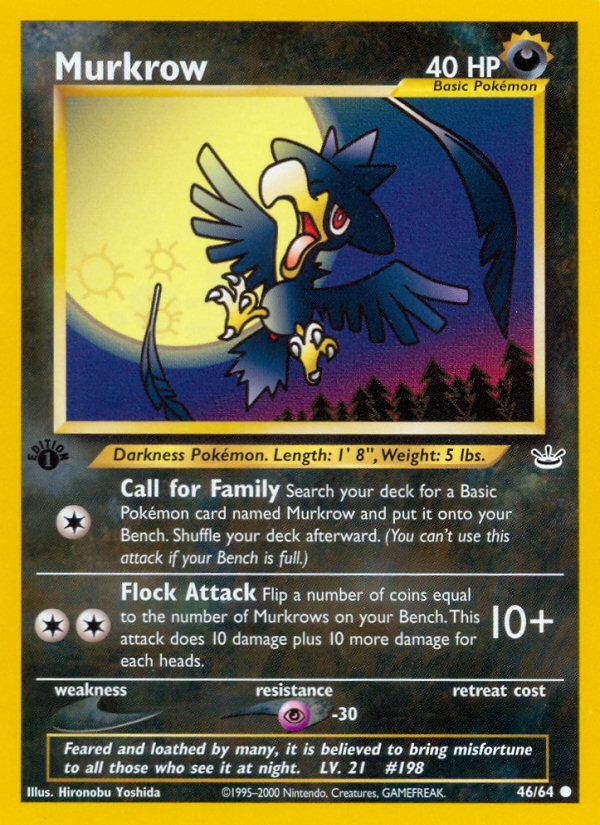 Murkrow (46/64) [Neo Revelation 1st Edition] | RetroPlay Games