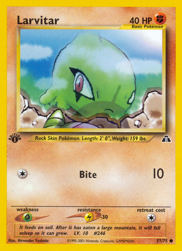 Larvitar (57/75) [Neo Discovery 1st Edition] | RetroPlay Games