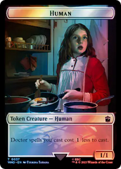 Human (0037) // Mark of the Rani Double-Sided Token (Surge Foil) [Doctor Who Tokens] | RetroPlay Games