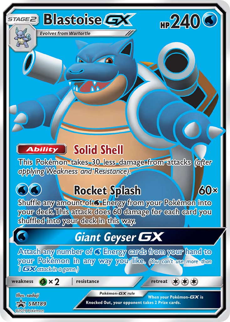 Blastoise GX (SM189) [Sun & Moon: Black Star Promos] | RetroPlay Games