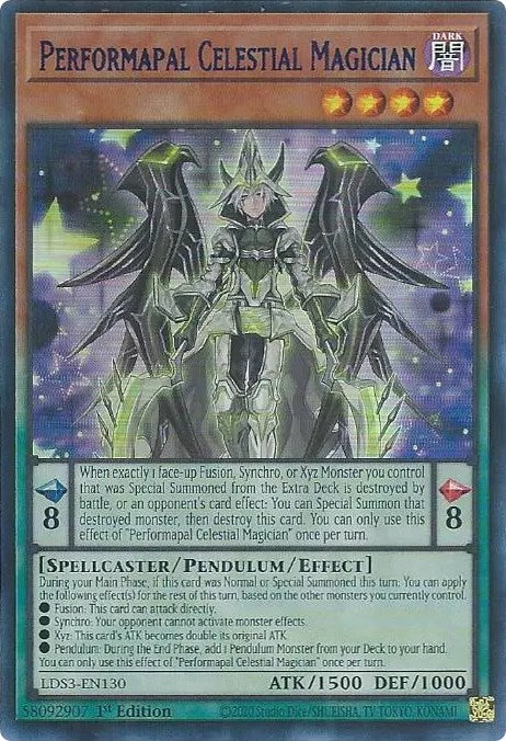 Performapal Celestial Magician (Blue) [LDS3-EN130] Ultra Rare | RetroPlay Games